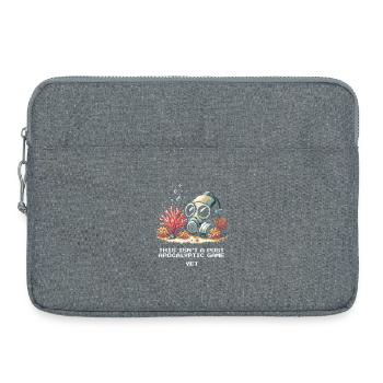 No post-apocalypse yet | Sea, Climate, Protection - Laptop bag 15" - heather grey - Front