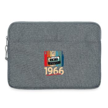 Cassette 60ème Anniversaire Novembre Millésime 1966 - Sacoche pour ordinateur portable 15 pouces - gris chiné - Devant