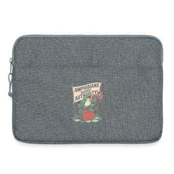 Amphibians Against Authority Portland - Laptop bag 15" - heather grey - Front
