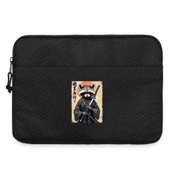 Samouraï raton laveur en kimono - Sacoche pour ordinateur portable 15 pouces - noir - Devant