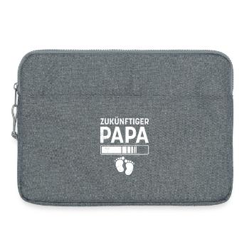 Werdender Vater ZUKÜNFTIGER PAPA Lustiges - Laptoptasche 15" - Grau meliert - Vorne