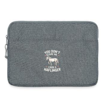 Tu ne me fais pas peur, je roule - Sacoche pour ordinateur portable 15 pouces - gris chiné - Devant