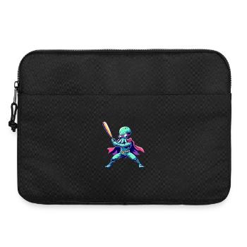 Baseball Oktopus Superheld - Laptoptasche 15" - Schwarz - Vorne