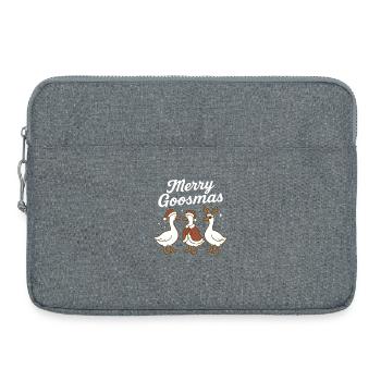 Weihnachtsgans Frohe Gänse Lustige Weihnachten - Laptoptasche 15" - Grau meliert - Vorne
