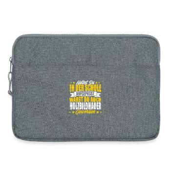 Wood sculptor - Laptop bag 15" - heather grey - Front