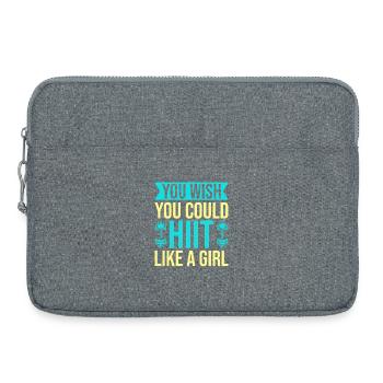 Fitness Fanatics Hiit Like A Girl Calisthenics Gym - Laptoptasche 15" - Grau meliert - Vorne