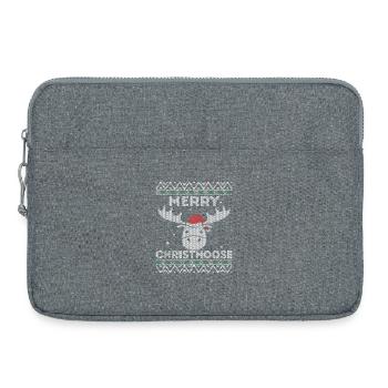 Frohe Weihnachten - Lustiges hässliches Weihnachtsdesign - Laptoptasche 15" - Grau meliert - Vorne