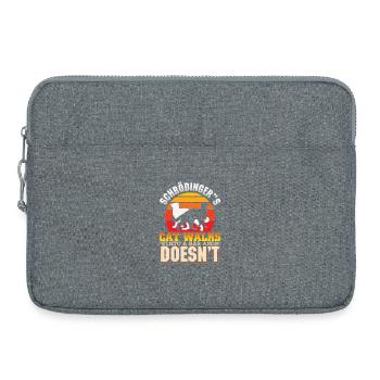 Schrödingers Katze Nerd Geek Physiker Wissenschaft - Laptoptasche 15" - Grau meliert - Vorne