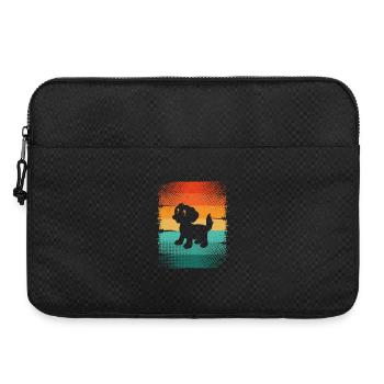 Hund Welpe - Laptoptasche 15" - Schwarz - Vorne