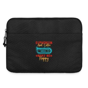 Euphonium Coffee Make Me Happy Baritone Marching - Laptop bag 15" - black - Front
