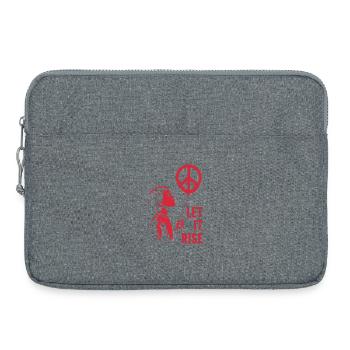 Laissez-le se lever Signe de paix Espoir Protestation Symbolisme - Sacoche pour ordinateur portable 15 pouces - gris chiné - Devant