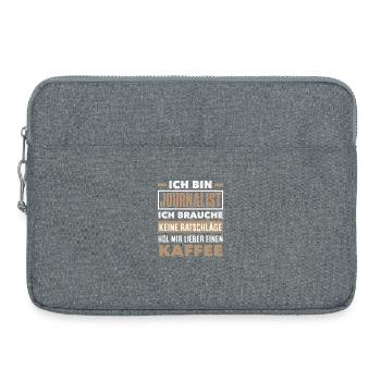 Pas de conseil Café Journaliste d’investigation - Sacoche pour ordinateur portable 15 pouces - gris chiné - Devant