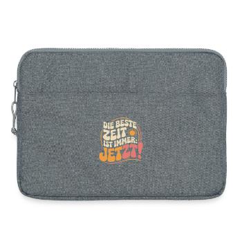 Le meilleur moment est toujours en direct maintenant Carpe Diem - Sacoche pour ordinateur portable 15 pouces - gris chiné - Devant