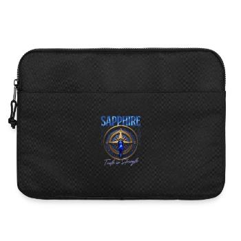 Pierre de naissance Septembre Saphir - Sacoche pour ordinateur portable 15 pouces - noir - Devant