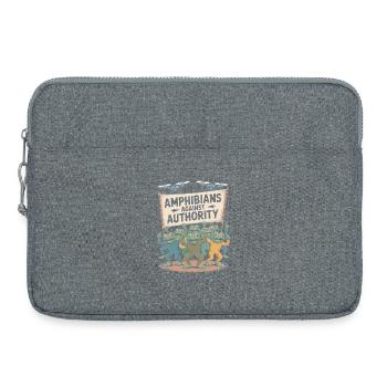 Amphibians Against Authority Portland - Laptop bag 15" - heather grey - Front