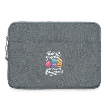 Macaron French Desserts - Laptop bag 15" - heather grey - Front