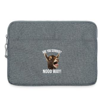 Goat Goat Breeding Goat Farmer Brown Goat Goat Goat - Laptop bag 15" - heather grey - Front