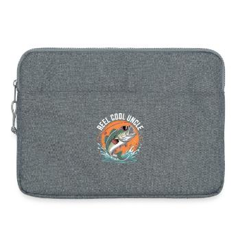 Cool Uncle Fishing - Chemise de pêcheur drôle - Sacoche pour ordinateur portable 15 pouces - gris chiné - Devant