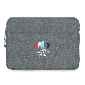 Traversée des Alpes 2026 - Randonnée - Sacoche pour ordinateur portable 15 pouces - gris chiné - Devant