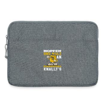 Hopfen Und Malz Lustiger Karneval Helau Fasching - Laptoptasche 15" - Grau meliert - Vorne