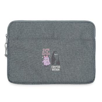 Effrayant Doux Pastel Goth Kawaii Halloween Mignon - Sacoche pour ordinateur portable 15 pouces - gris chiné - Devant