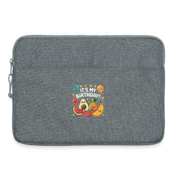  Its My Birthday Kawaii Obst Party Avocado Ananas - Laptoptasche 15" - Grau meliert - Vorne