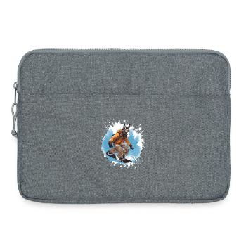 Spartaner Snowboard Gladiator Sport - Laptoptasche 15" - Grau meliert - Vorne