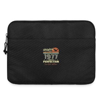48. Geburtstag | Original Dezember 1977 - Laptoptasche 15" - Schwarz - Vorne