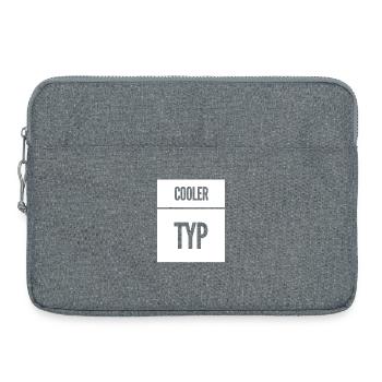 Cooler Typ Lustiger Spruch - Laptoptasche 15" - Grau meliert - Vorne