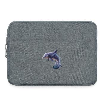 Dauphin Plongeur Dauphins Océan Dauphins mignons Dauphin - Sacoche pour ordinateur portable 15 pouces - gris chiné - Devant