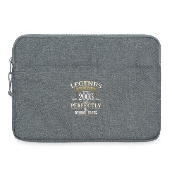 20. Geburtstag Legende November Jahrgang 2005 - Laptoptasche 15" - Grau meliert - Vorne