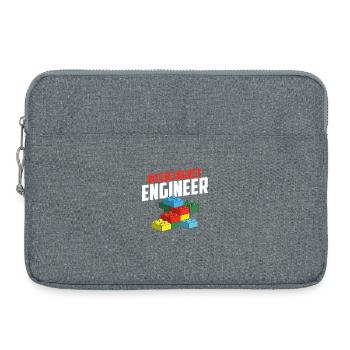 Glaub mir, ich bin ein Ingenieur Brick Builder Block Build - Laptoptasche 15" - Grau meliert - Vorne