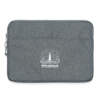 Basque Country Pride Bayonne Biarritz Beaches Ocean - Laptop bag 15" - heather grey - Front