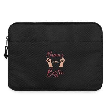 Mamas Bestie Paw Print Typography - Laptop bag 15" - black - Front