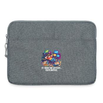 C’est drôle si je gagnais à la loterie, vous remarqueriez un yacht - Sacoche pour ordinateur portable 15 pouces - gris chiné - Devant