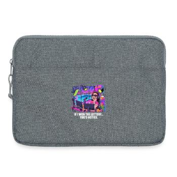 C’est drôle si je gagnais à la loterie, vous remarqueriez un yacht - Sacoche pour ordinateur portable 15 pouces - gris chiné - Devant