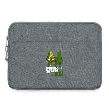 Avocado Hug - Laptop bag 15" - heather grey - Front