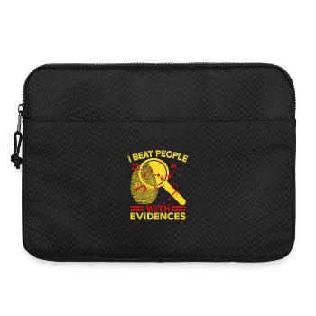 Forensic Science Major Beat People With Evidences - Laptop bag 15" - black - Front