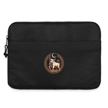 Stier Sternzeichen Mond Lorbeer Kräftiger Taurus - Laptoptasche 15" - Schwarz - Vorne