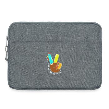 Thanksgiving Enseignant Enseignant - Sacoche pour ordinateur portable 15 pouces - gris chiné - Devant