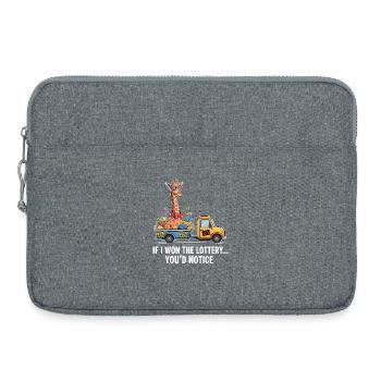 C’est drôle si je gagnais à la loterie, vous remarqueriez un yacht - Sacoche pour ordinateur portable 15 pouces - gris chiné - Devant