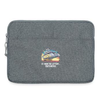 Funny If I Won The Lottery You’d Notice Yacht boat - Laptoptasche 15" - Grau meliert - Vorne