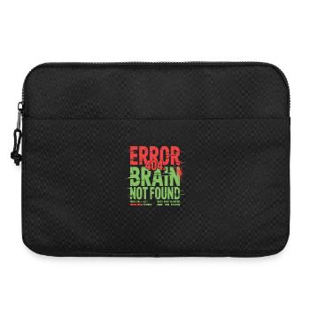 Error 404 Brain Not Found Zombie - Laptop bag 15" - black - Front