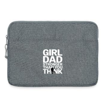 Chemise de papa fille – père d’une fille disant - Sacoche pour ordinateur portable 15 pouces - gris chiné - Devant