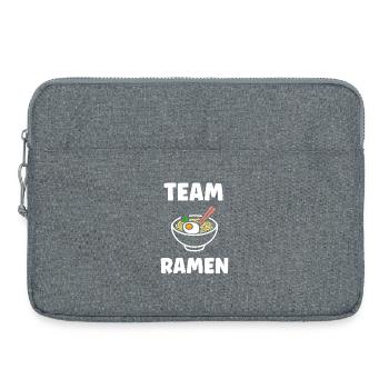 Team Ramen Illustration Bol de Nouilles - Sacoche pour ordinateur portable 15 pouces - gris chiné - Devant