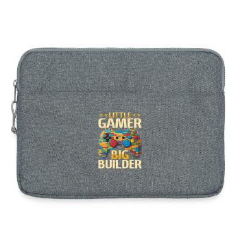 Building Blocks Gamer Gaming Brick Builder - Laptoptasche 15" - Grau meliert - Vorne