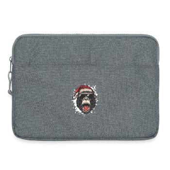 Gorilla Weihnachten Lustig - Laptoptasche 15" - Grau meliert - Vorne