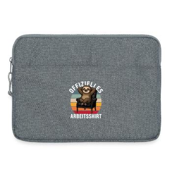 Official Work Shirt Sloth Office Saying - Laptop bag 15" - heather grey - Front