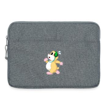 Hamster Jogger Jogging Sports - Sacoche pour ordinateur portable 15 pouces - gris chiné - Devant