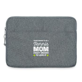 Tennis Mom: Crazy Enough to Love It - Laptoptasche 15" - Grau meliert - Vorne